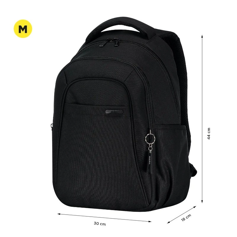 Morral Universitario Ometto Negro Unisex Con Organizador